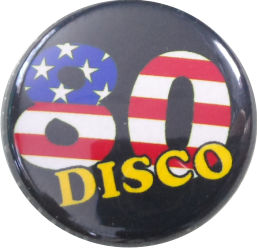 80ies disco button